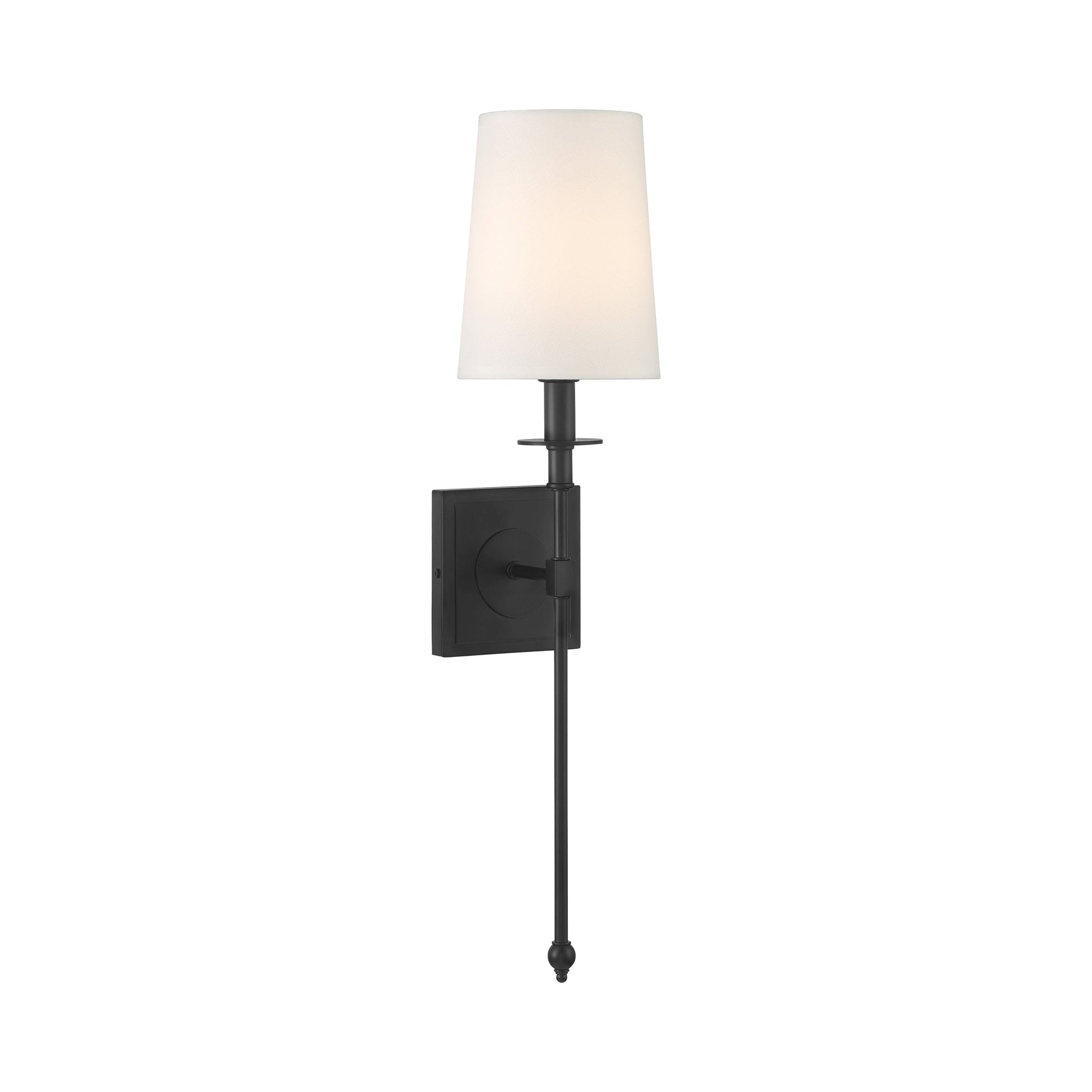Calera Wall Light in Coal Black.