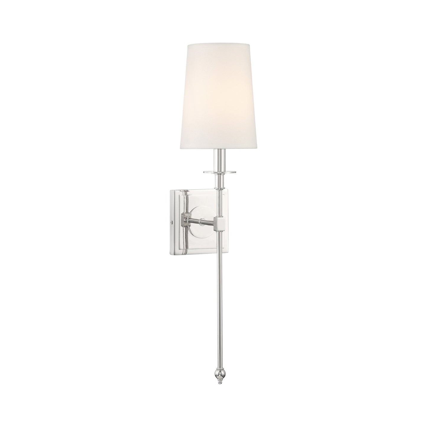 Calera Wall Light in Polished Nickel.