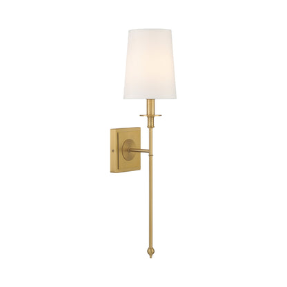 Calera Wall Light in Signature Brass.