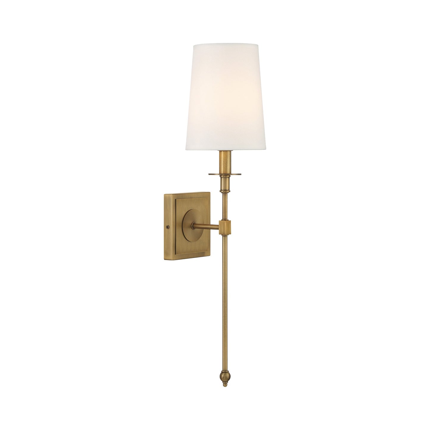 Calera Wall Light in Timeless Brass.