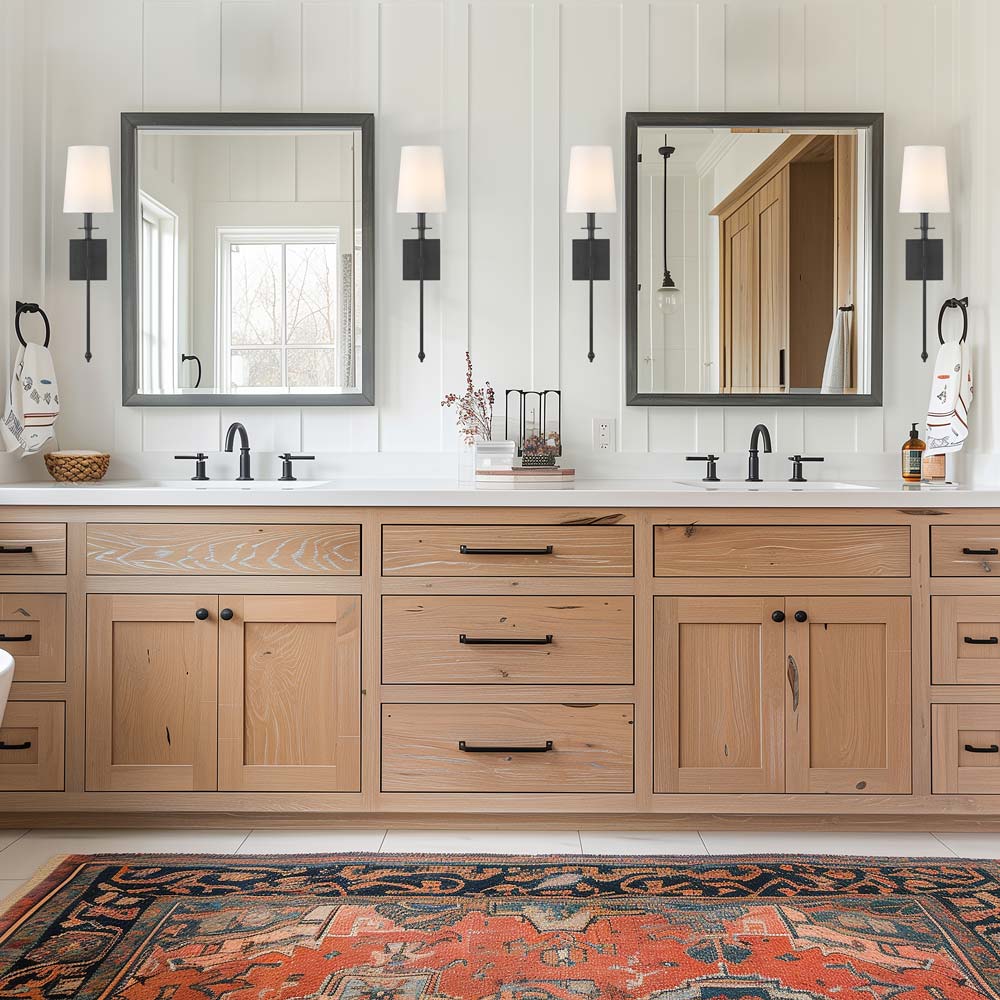 Calera Wall Light in bathroom.