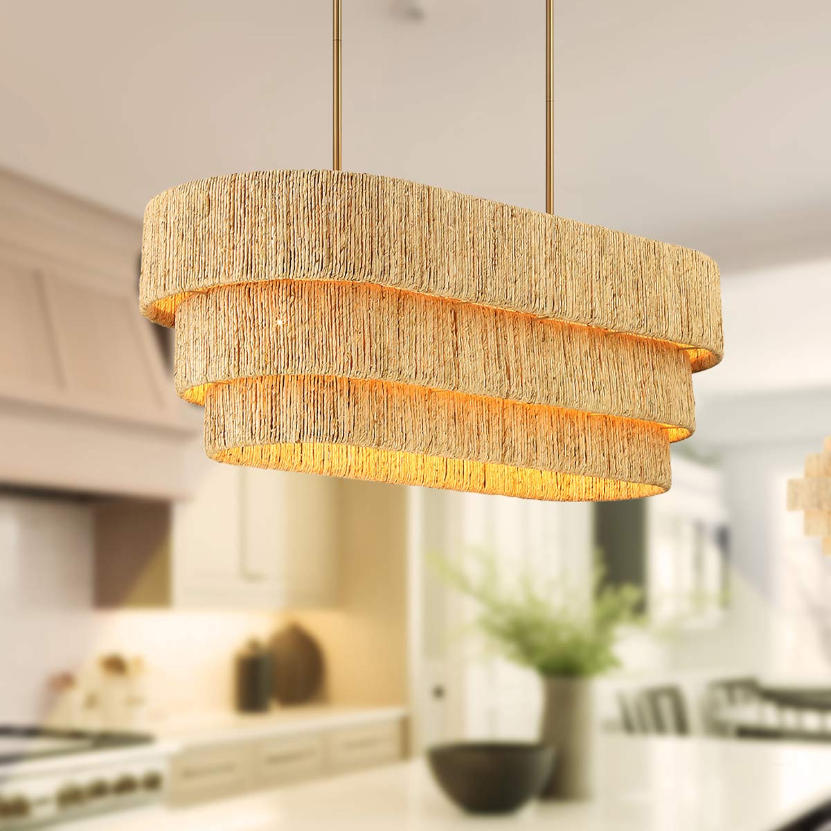 Caviana Linear Pendant Light in Detail.