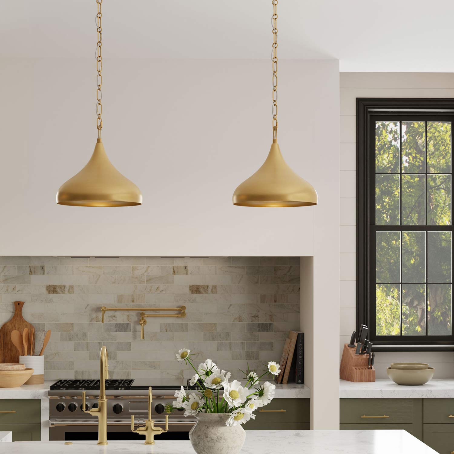Cedar Lane Pendant Light in kitchen.