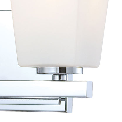 City Square Bath Wall Light in Detail.