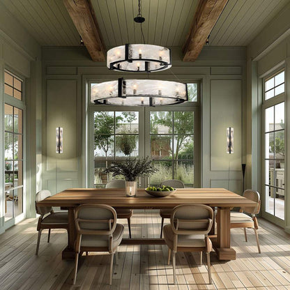 Cloud Break 3610 Pendant Light in dining room.