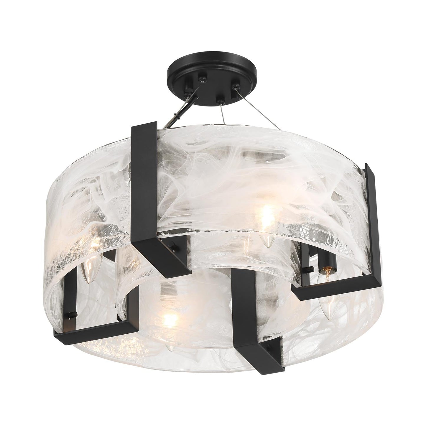 Cloud Break 3614 Semi Flush Mount Ceiling Light in Detail.