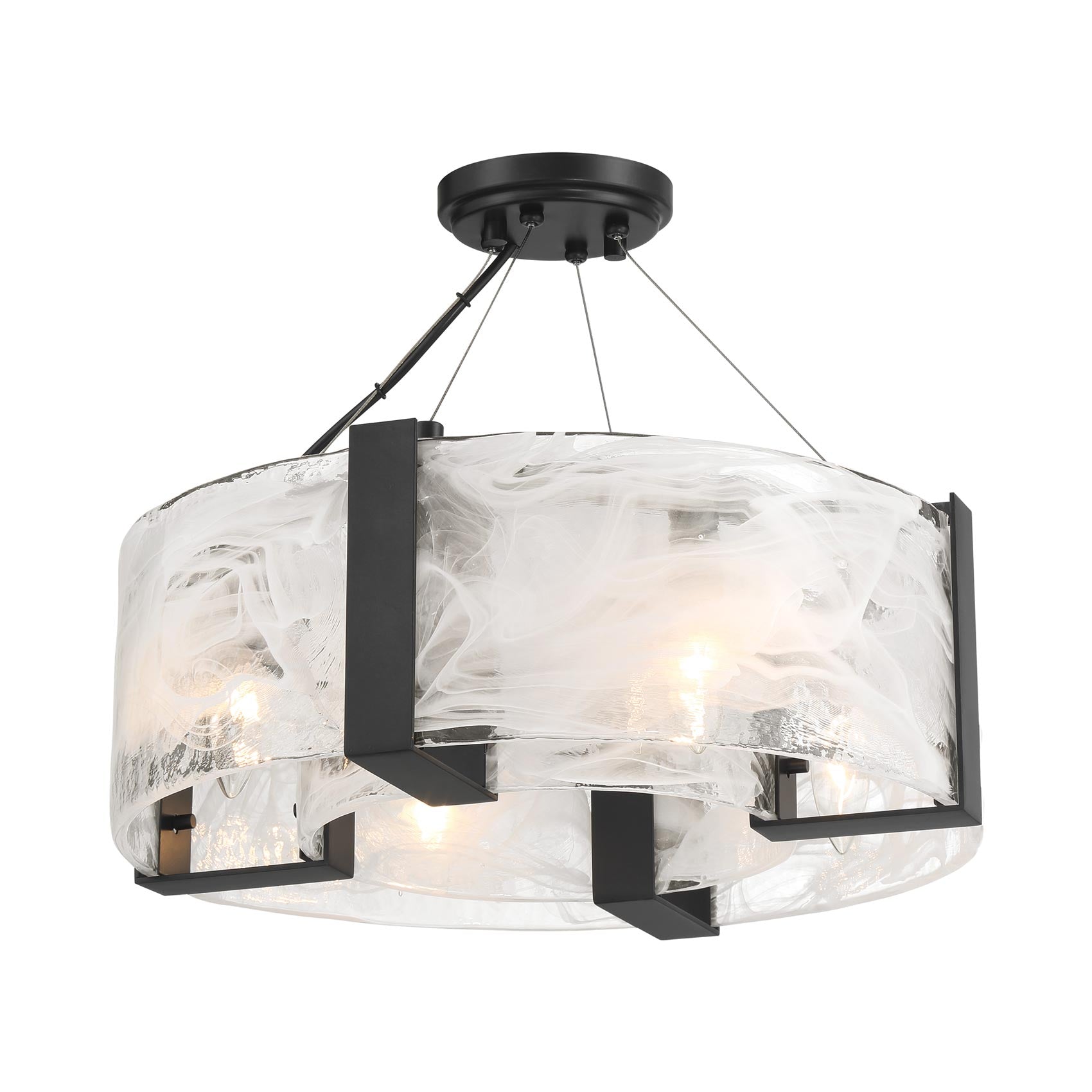 Cloud Break 3614 Semi Flush Mount Ceiling Light in Detail.