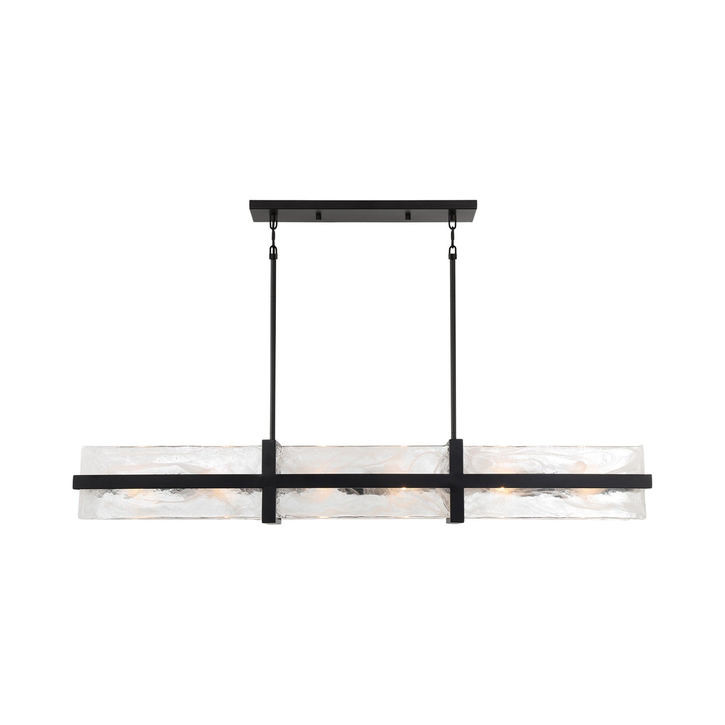 Cloud Break Linear Pendant Light.