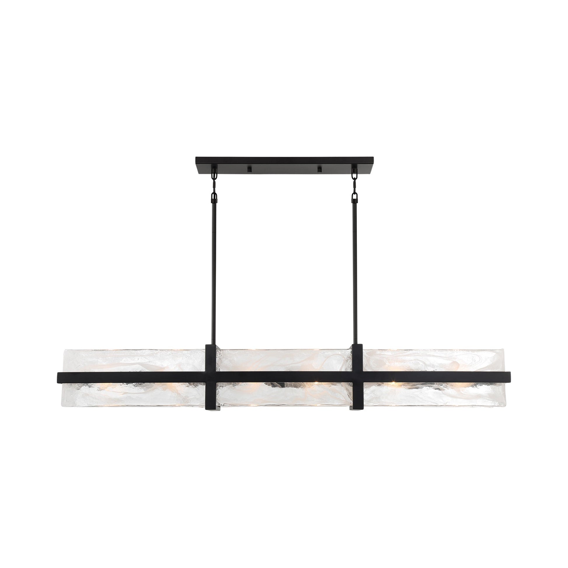 Cloud Break Linear Pendant Light.