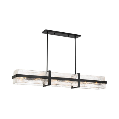 Cloud Break Linear Pendant Light (48-Inch).