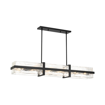 Cloud Break Linear Pendant Light in Detail.