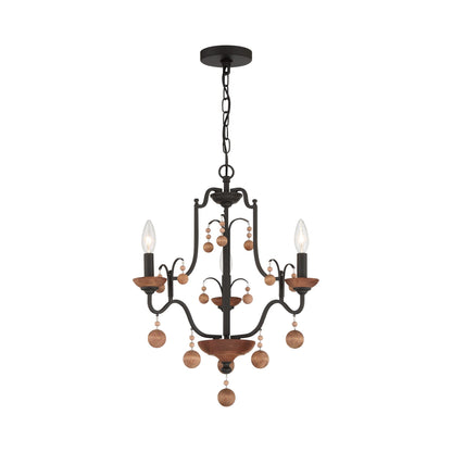 Colonial Charm Chandelier in Detail.