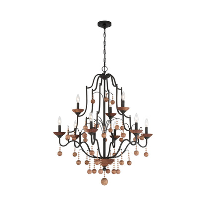 Colonial Charm Chandelier in Detail.