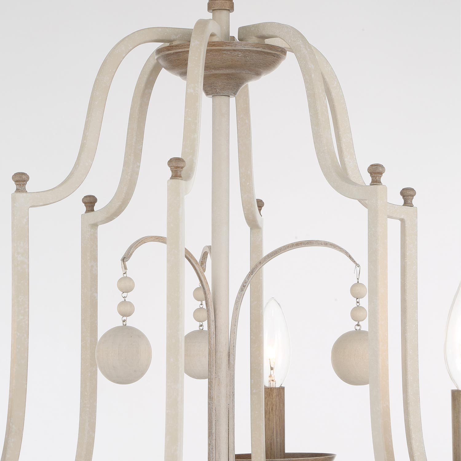 Colonial Charm Chandelier in Detail.