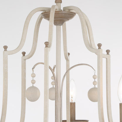 Colonial Charm Chandelier in Detail.