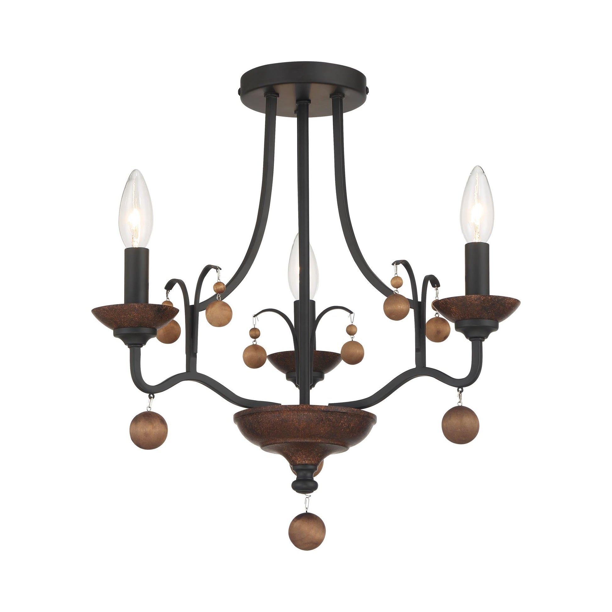 Colonial Charm Semi Flush Mount Ceiling Light.