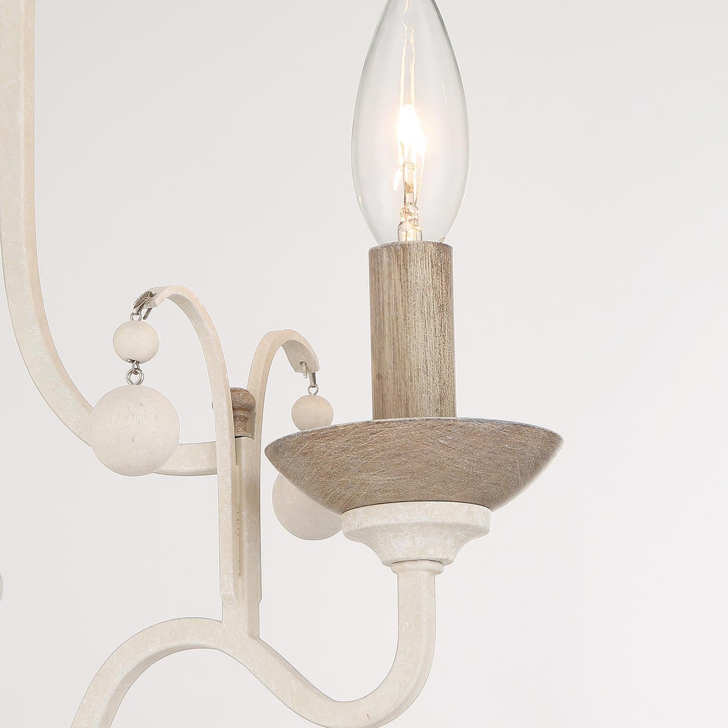 Colonial Charm Semi Flush Mount Ceiling Light in Detail.