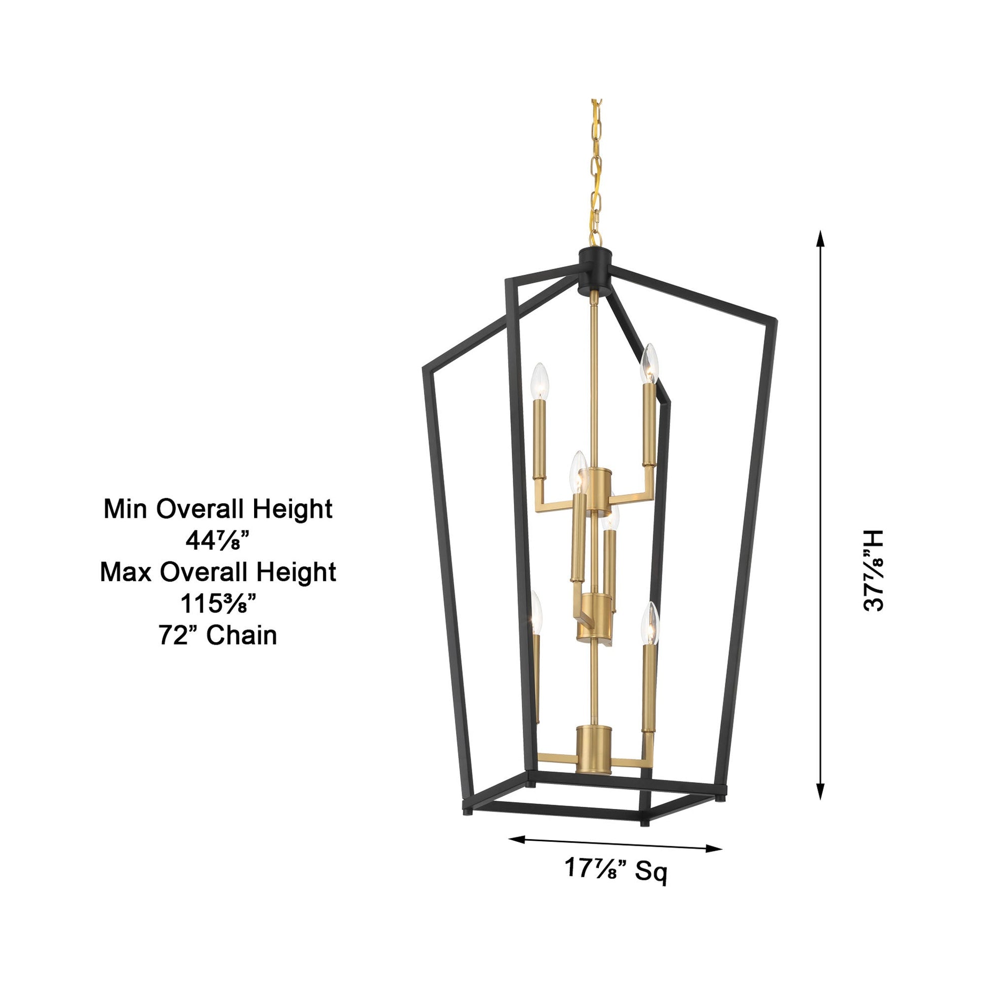 Colwick 1465 Pendant Light - line drawing.