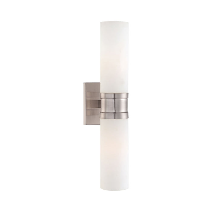 Compositions 2-Light Bath Wall Light in Brushed Nickel.
