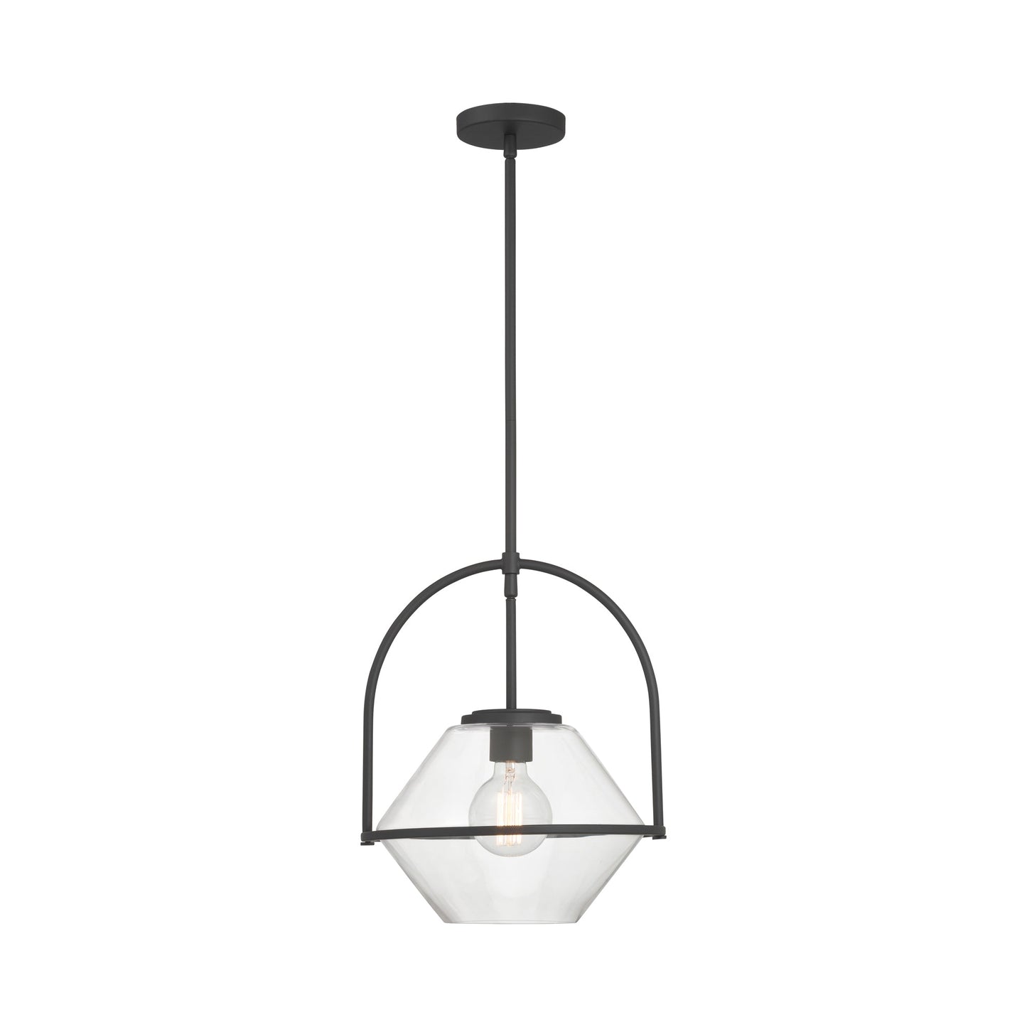 Coralyn Pendant Light in Dark Matte Black.