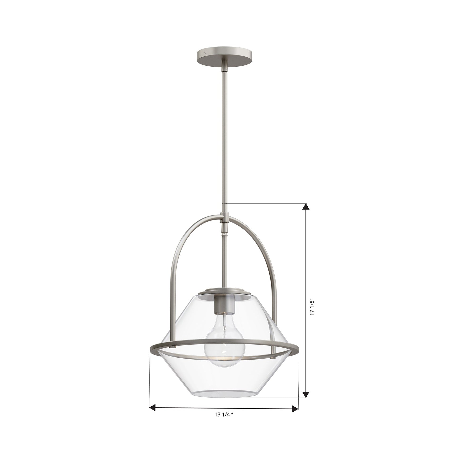 Coralyn Pendant Light - line drawing.