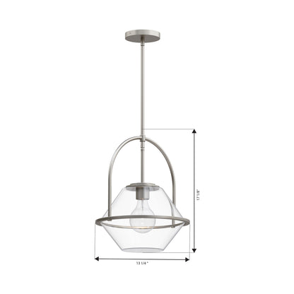 Coralyn Pendant Light - line drawing.