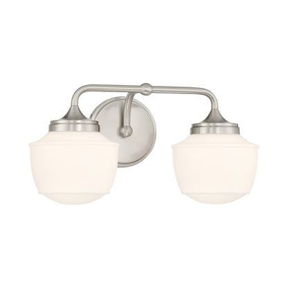 Cornwell Bath Vanity Light in Brushed Nickel (2-Light).