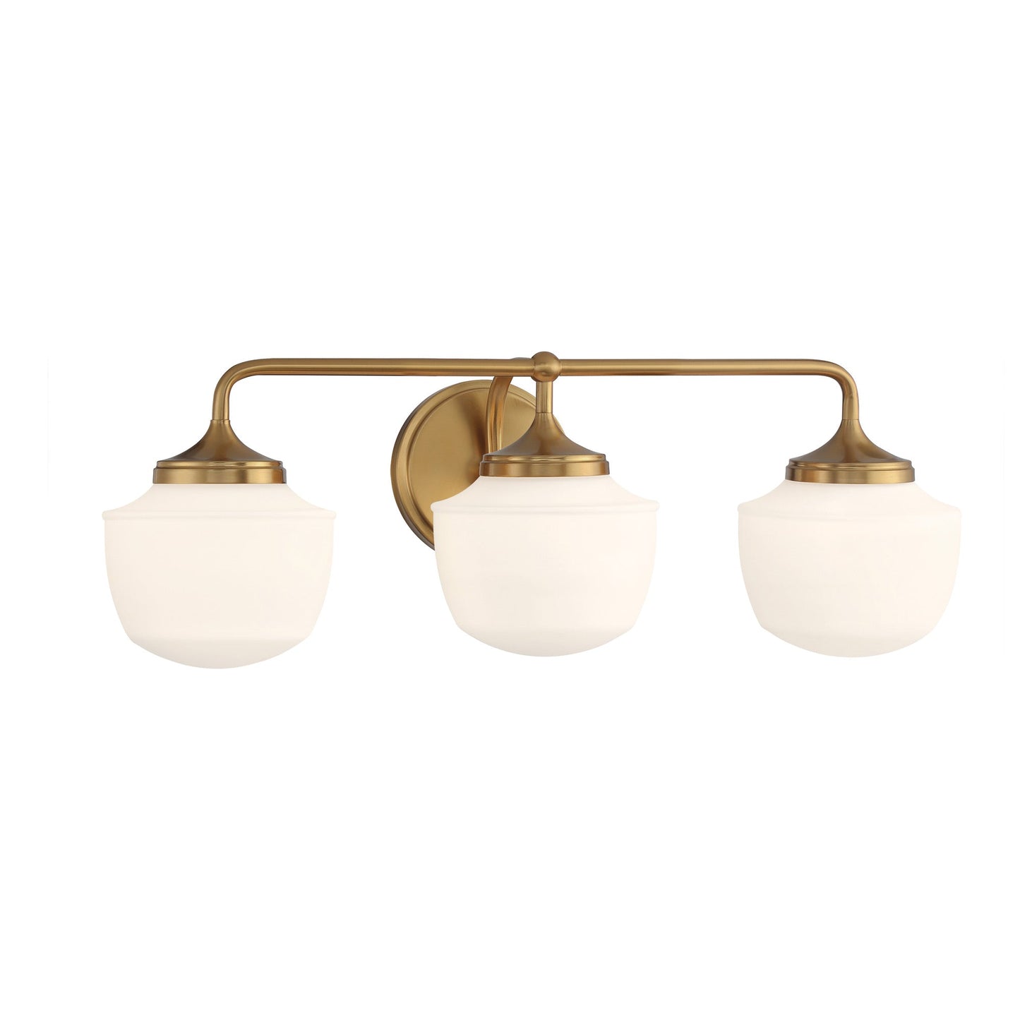 Cornwell Bath Vanity Light in Aged Brass (3-Light).
