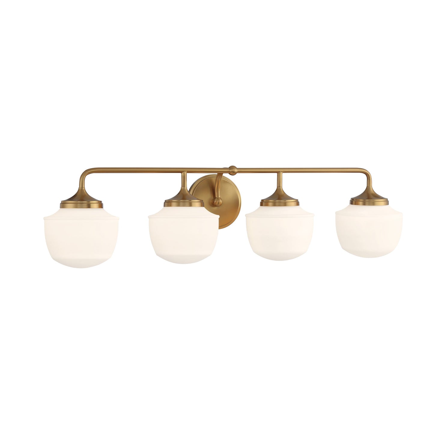 Cornwell Bath Vanity Light in Aged Brass (4-Light).