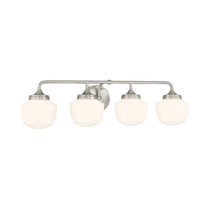 Cornwell Bath Vanity Light in Brushed Nickel (4-Light).
