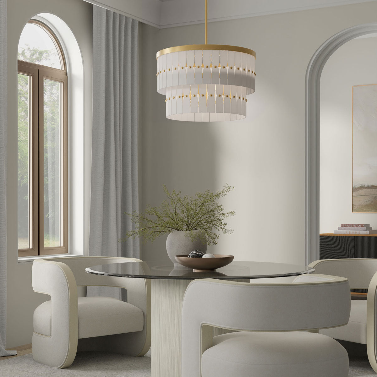 Coronelle Pendant Light in living room.