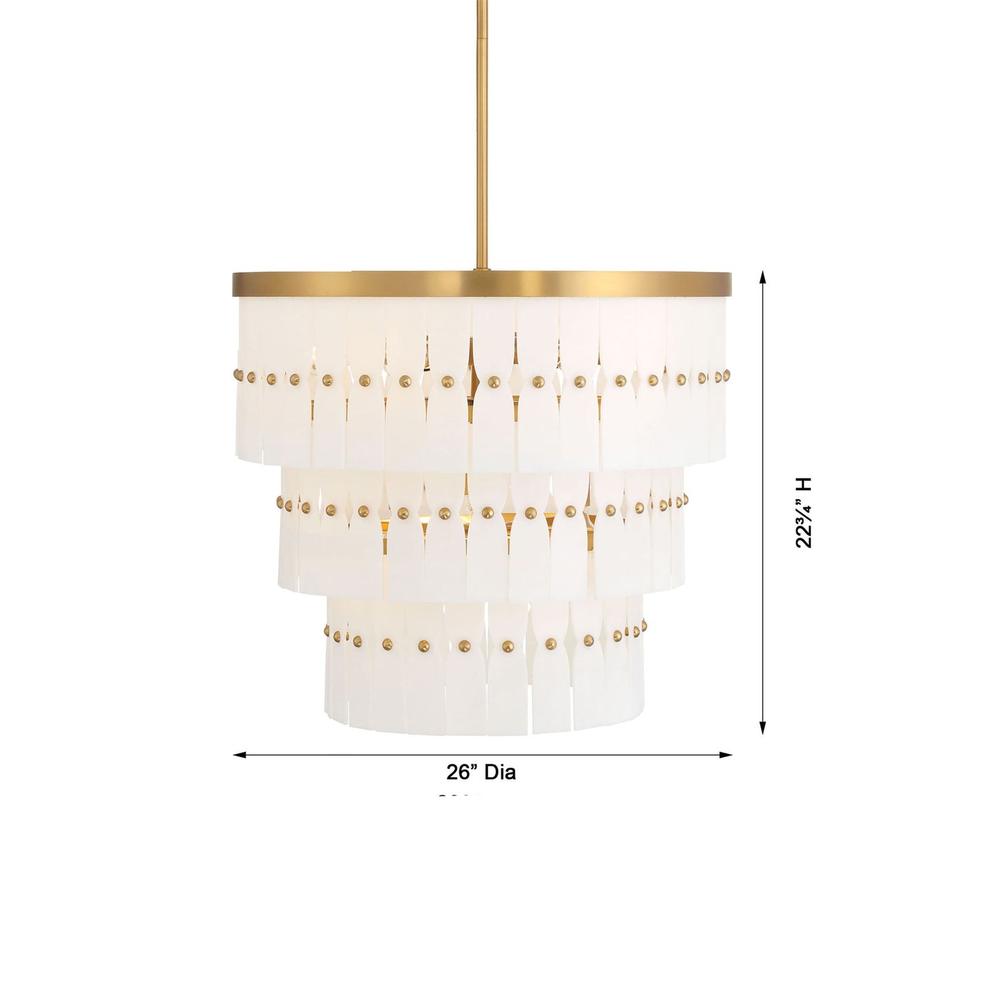 Coronelle Pendant Light - line drawing.