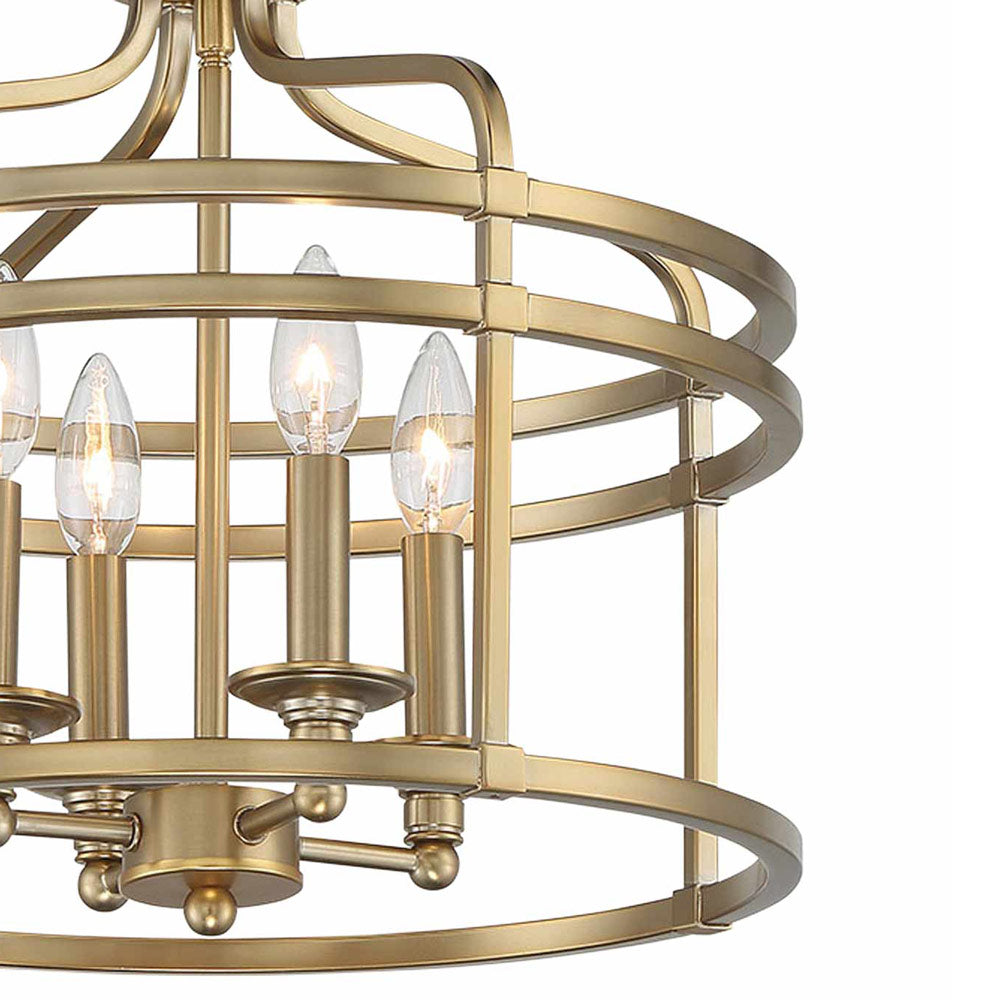 Covent Park Flush Mount Ceiling Light in Detail.