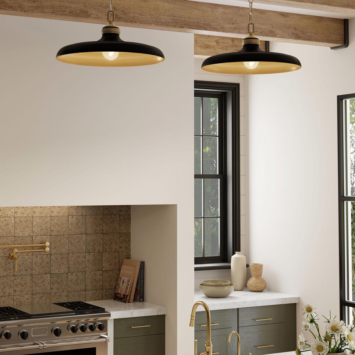 Crowne Pendant Light in kitchen.