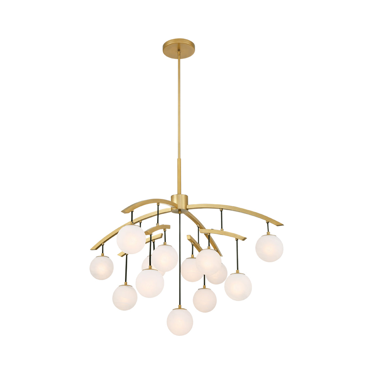 Curven Chandelier in Detail.