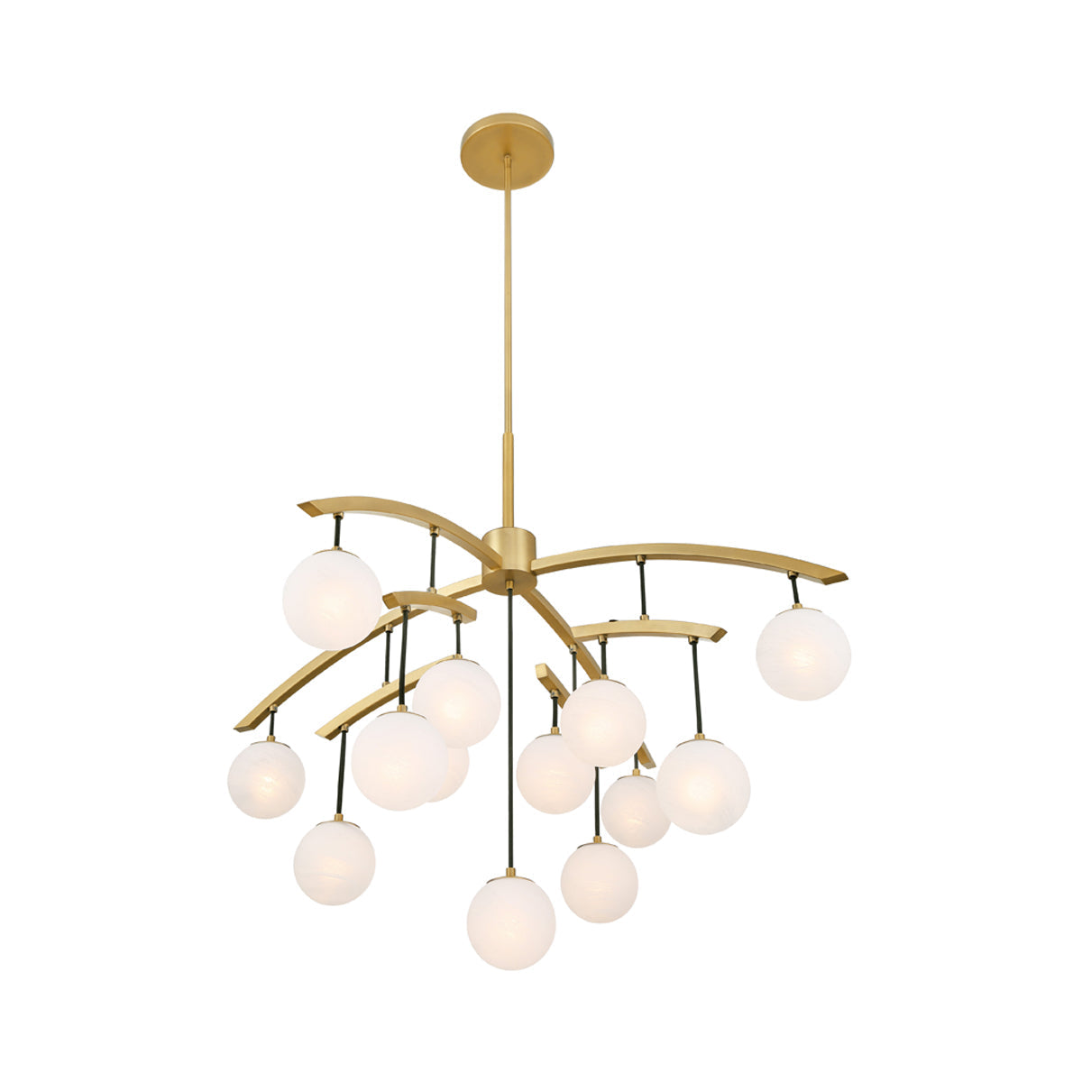 Curven Chandelier in Detail.