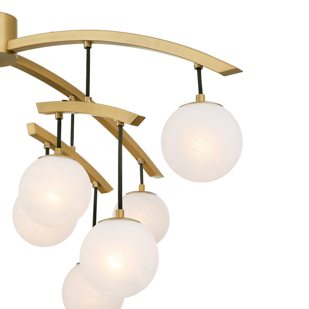 Curven Chandelier in Detail.