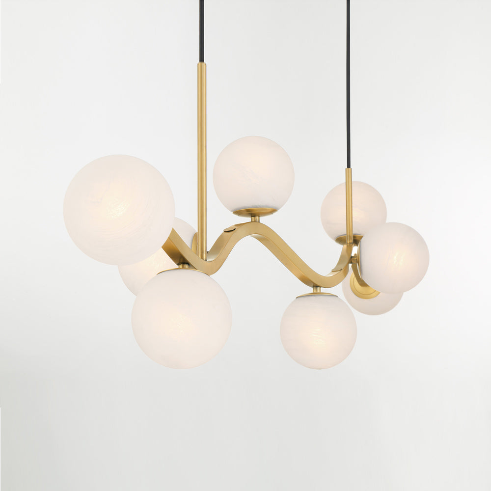 Curven Linear Pendant Light in Detail.