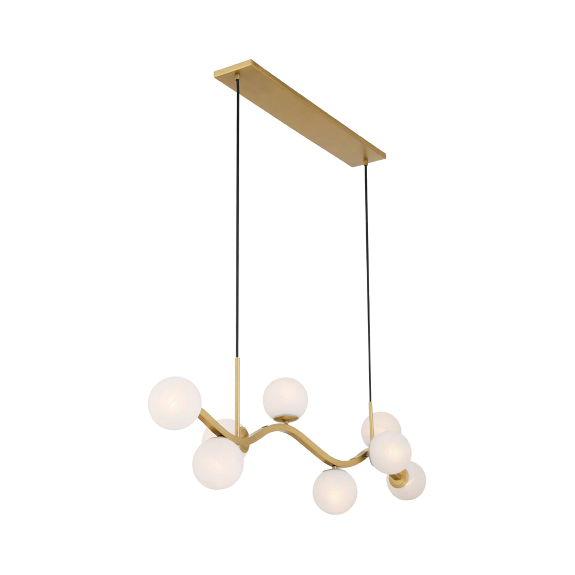 Curven Linear Pendant Light in Detail.