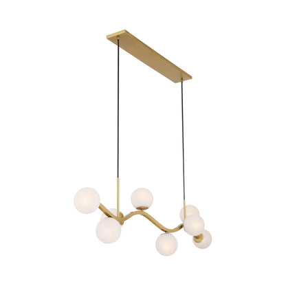 Curven Linear Pendant Light in Detail.