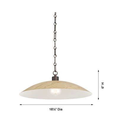 Derby Pendant Light - line drawing.