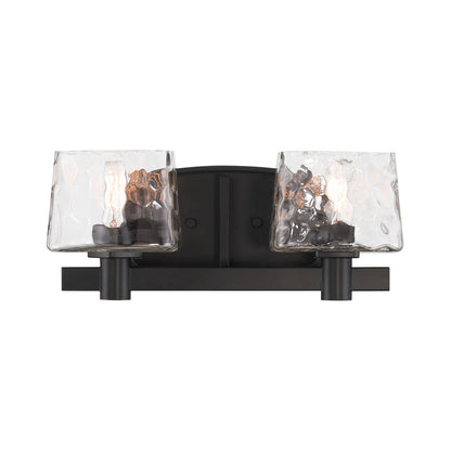 Drysdale Bath Vanity Light in Coal Black (2-Light).