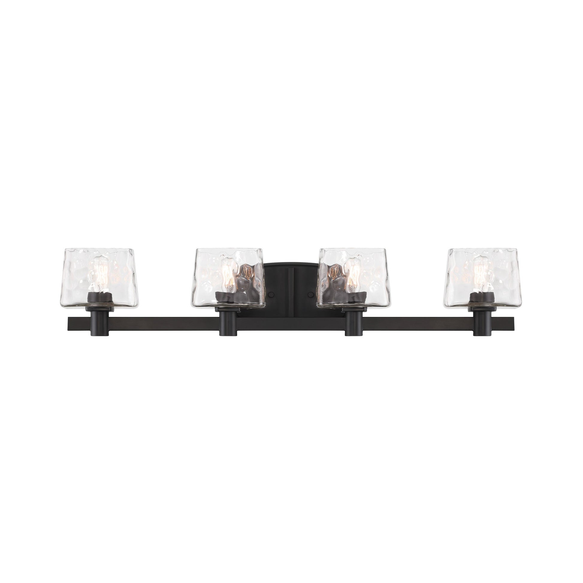 Drysdale Bath Vanity Light in Coal Black (4-Light).