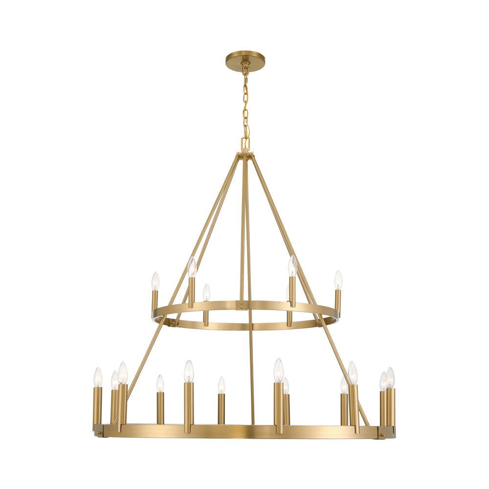 Dutton Chandelier in Signature Brass (18-Light).