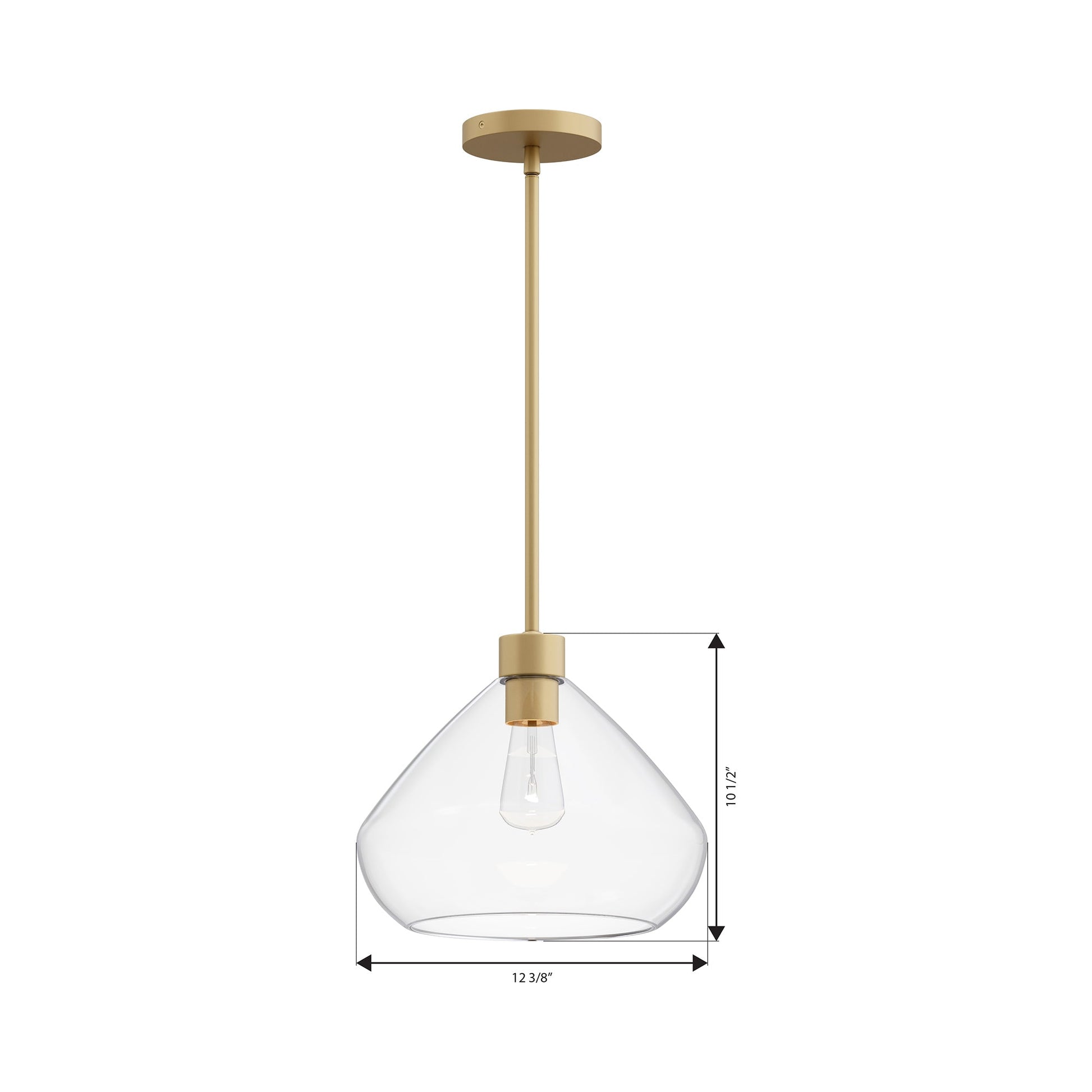 Elaris Pendant Light - line drawing.