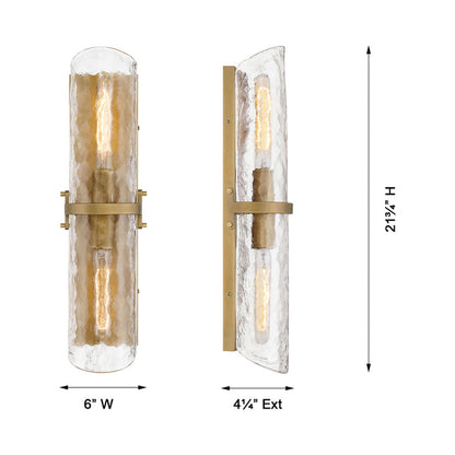 Elora 3692 Bath Vanity Light - line drawing.