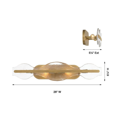 Elora 3694 Bath Vanity Light - line drawing.
