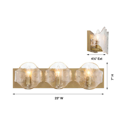 Elora Bath Vanity Light - line drawing.