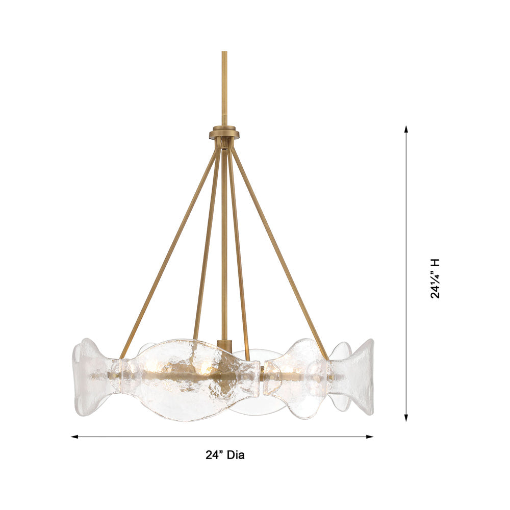 Elora Pendant Light - line drawing.