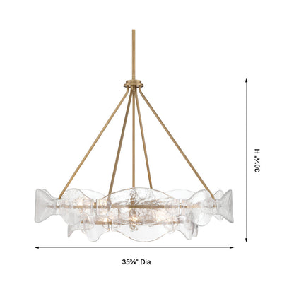 Elora Pendant Light - line drawing.